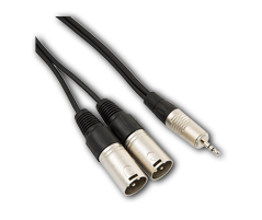 Mini-Jack to twin XLR