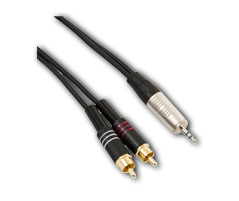 Mini-Jack to twin RCA