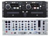 Denon DN-1800F Twin CD Player with Citronic CDM 8:4 Mixer in case
