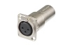 Click to see a larger image of Neutrik NA3FDM XLR Feed-Through Chassis Adaptor