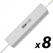 Click to see a larger image of 8 Pack of Cement Resistor SQP 20W 1.2 Ohm (axial)