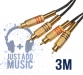 Click to see a larger image of JAM Twin RCA Phono Cable 3.0m