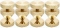 Monacor SPS-20/GO Gold Plated Speaker Spikes (Set of 4)