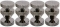 Monacor SPS-20/SC Chrome Plated Speaker Spikes (Set of 4)