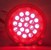 Click to see a larger image of GU10 Mains Voltage LED lamp 18 LEDs 230Vac - Red