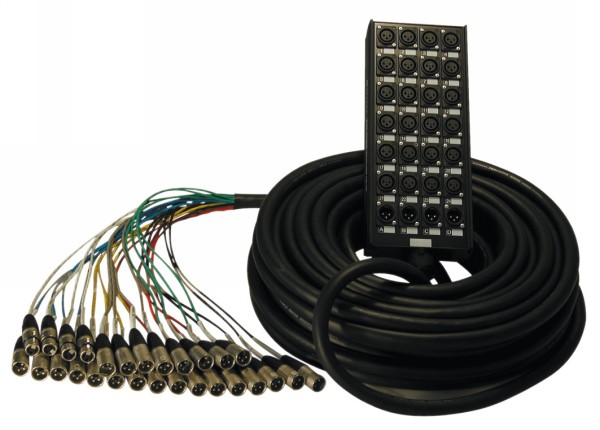 Image of QTX_Sound_30M_XLR_Multicore_with_stage_box_(24_send_4_return)