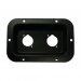Click to see a larger image of Recessed Connector Plate for 2 x Speakon or XLR flush/rear-mounted