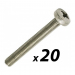 Click to see a larger image of Pack of 20 Tuff Cab M6 x 50mm Pozi Pan Head Screw Zinc Plated