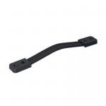 Pack of 10 Strap case handle polycarbonate ends - black - 200mm centre