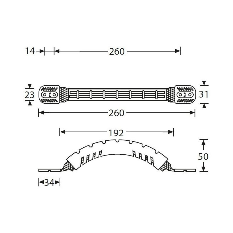 Strap Case Handle - moulded webbing