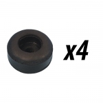 Pack of 4 Case/Speaker Cabinet feet 25 x 11 mm