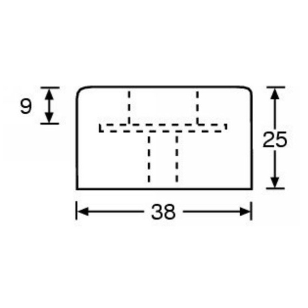 Case/Speaker Cabinet Foot 38mm x 25mm