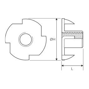 Tuff Cab 20 Pack of M4 Tee Nut (teenut)