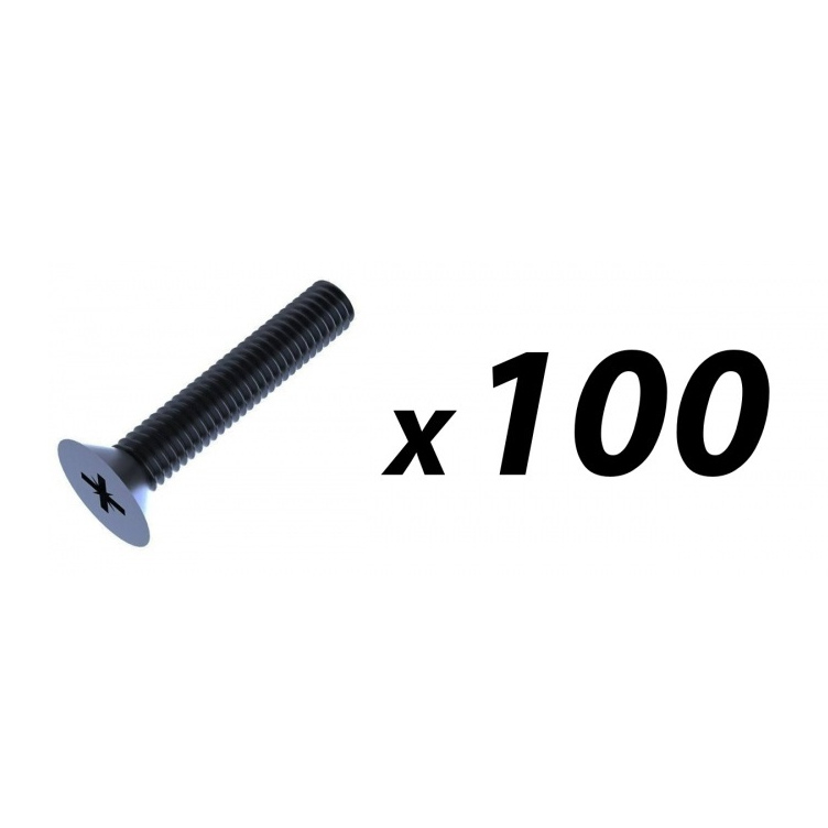 Pack of 100 Screw M5 x 30mm pozi Countersunk (suit 3426/7 handle)