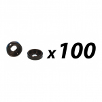 Pack of 100 M6 Black Nylon Cup Washer for Rack Screws