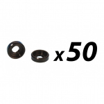 Pack of 50 M6 Black Nylon Cup Washer for Rack Screws