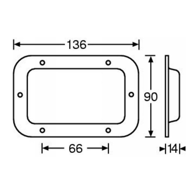 Black Recessed Steel Connector Plate