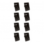 Pack of 8 Large recessed connector dish for 2 x Speakon 4 pin - black