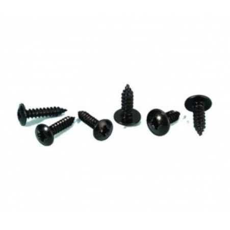 Self tap screw No. 6 x 15mm flange head black