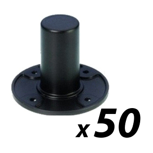 Pack of 50 Aluminium Speaker Top Hats