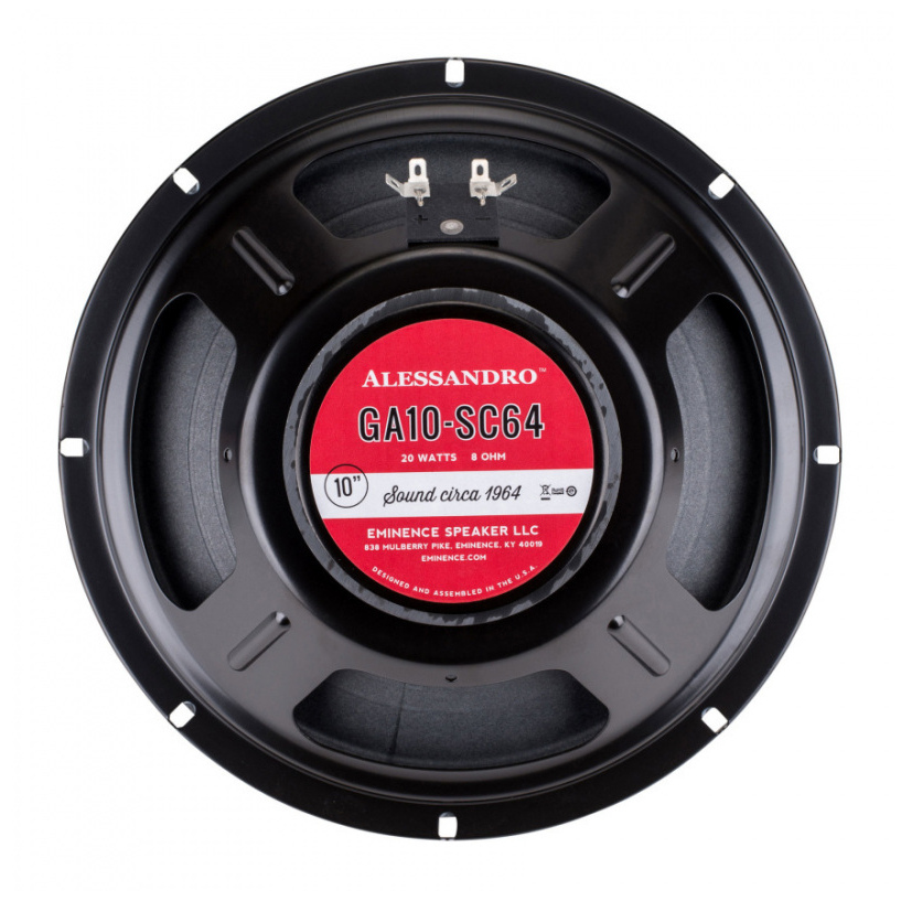 Eminence George Alessandro Signature 10-SC64 - 10 inch 20W 8 Ohm Guitar Speaker 