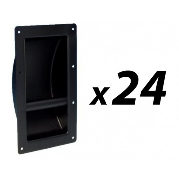 Box of 24 Large Black Speaker Bar Handle