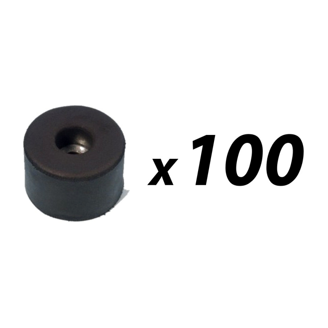 Pack of 100 Case/Speaker Cabinet feet 38mm x 25mm