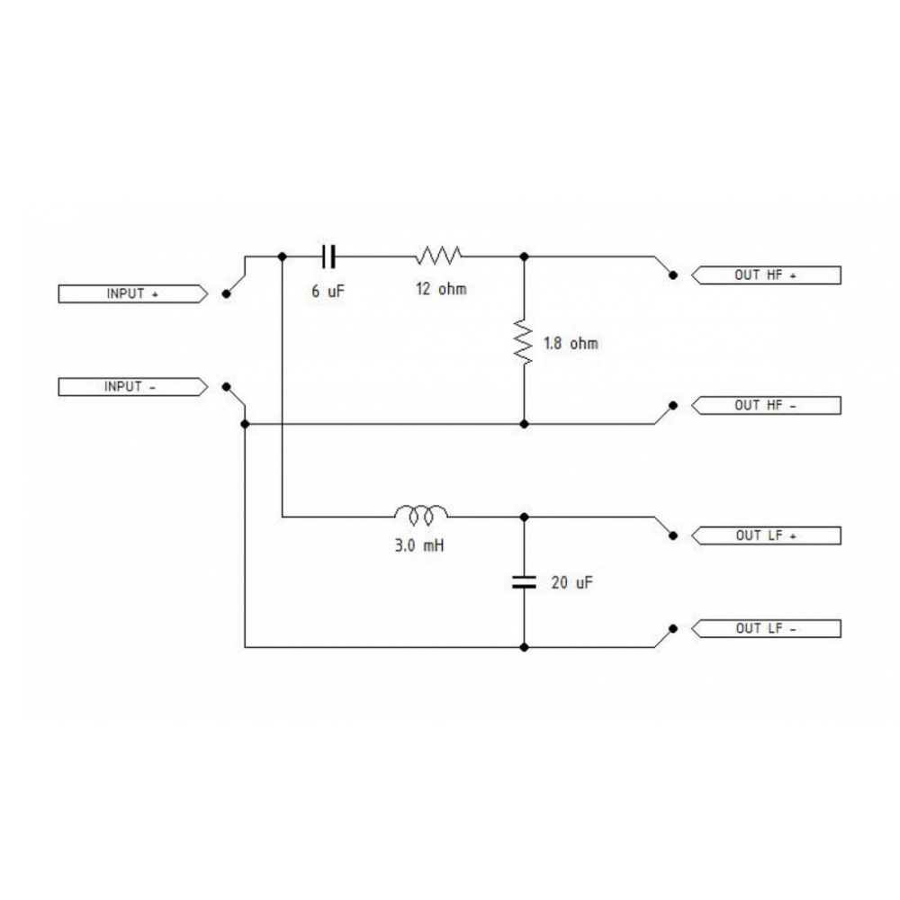 B&C FBCXN36 2 Way Crossover 1kHz 8 Ohm