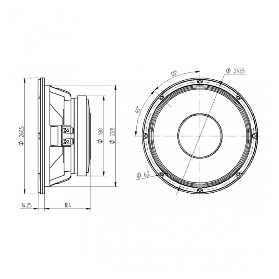 Beyma 10G40 - 10 inch 300W 8 Ohm Loudspeaker