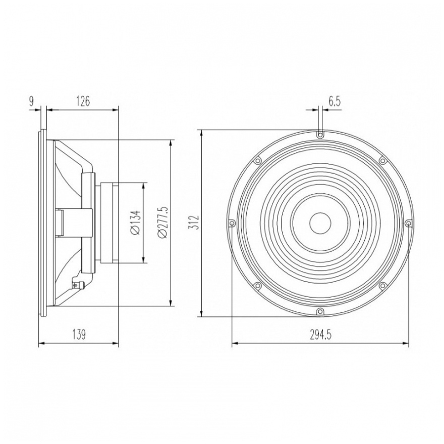 Beyma 12GA50 - 12 inch 250W 8 Ohm Loudspeaker