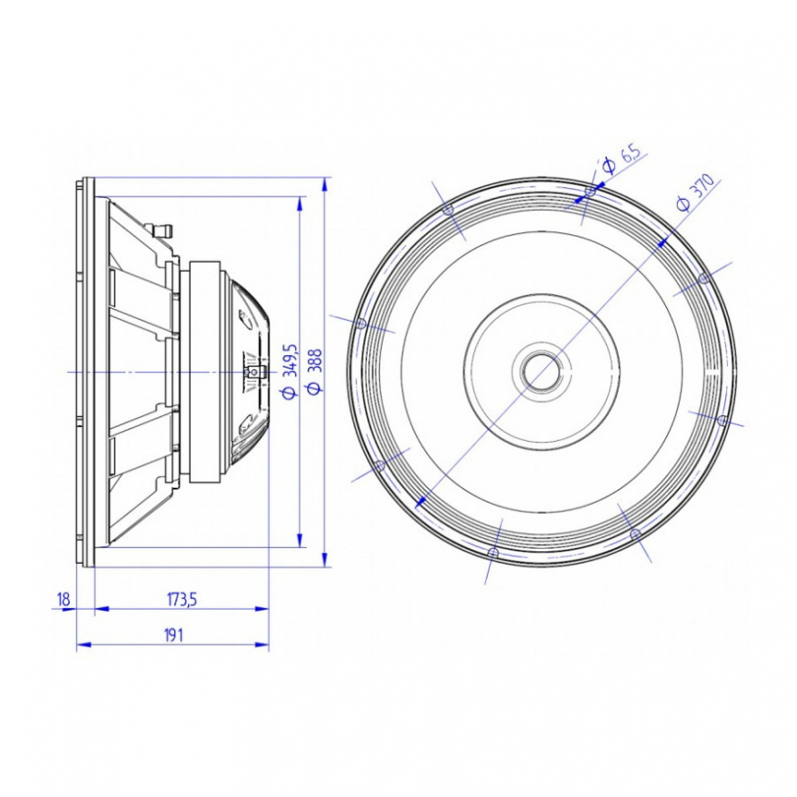 Beyma 15CXA400Fe - 15 inch 400W 8/16 Ohm