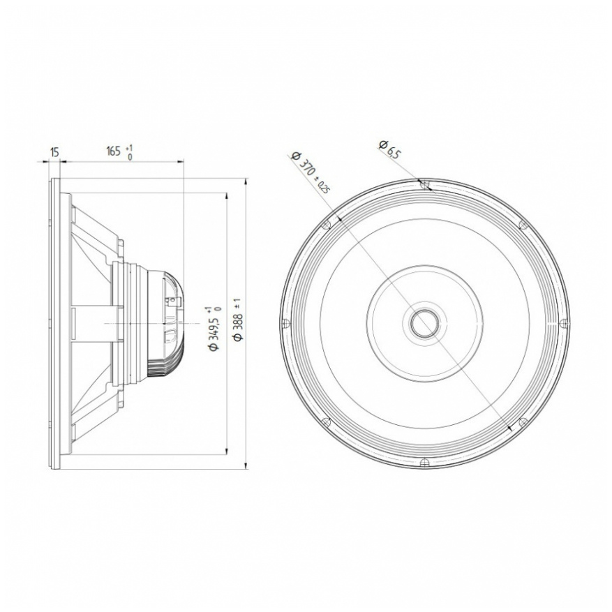 Beyma 15CXA400Nd - 15 inch 400W 8/16 Ohm