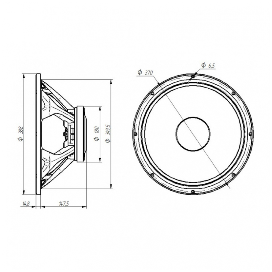 Beyma 15WR400 - 15 inch 400W 8 Ohm