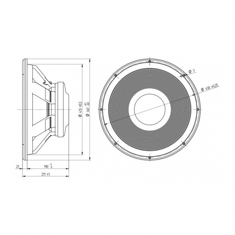 Beyma 18PW1400Fe - 18 inch 1400W 8 Ohm