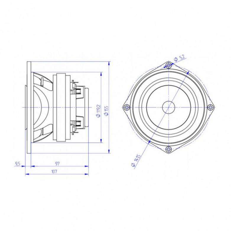 Beyma 5CX200FE - 5 inch 25W 8 Ohm