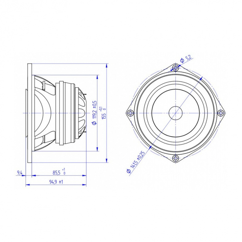 Beyma 5CX200Nd/N - 5 inch 40W 8 Ohm