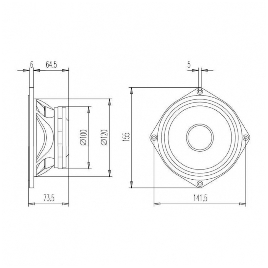 Beyma 5G40Nd/N - 5 inch 200W 8 Ohm