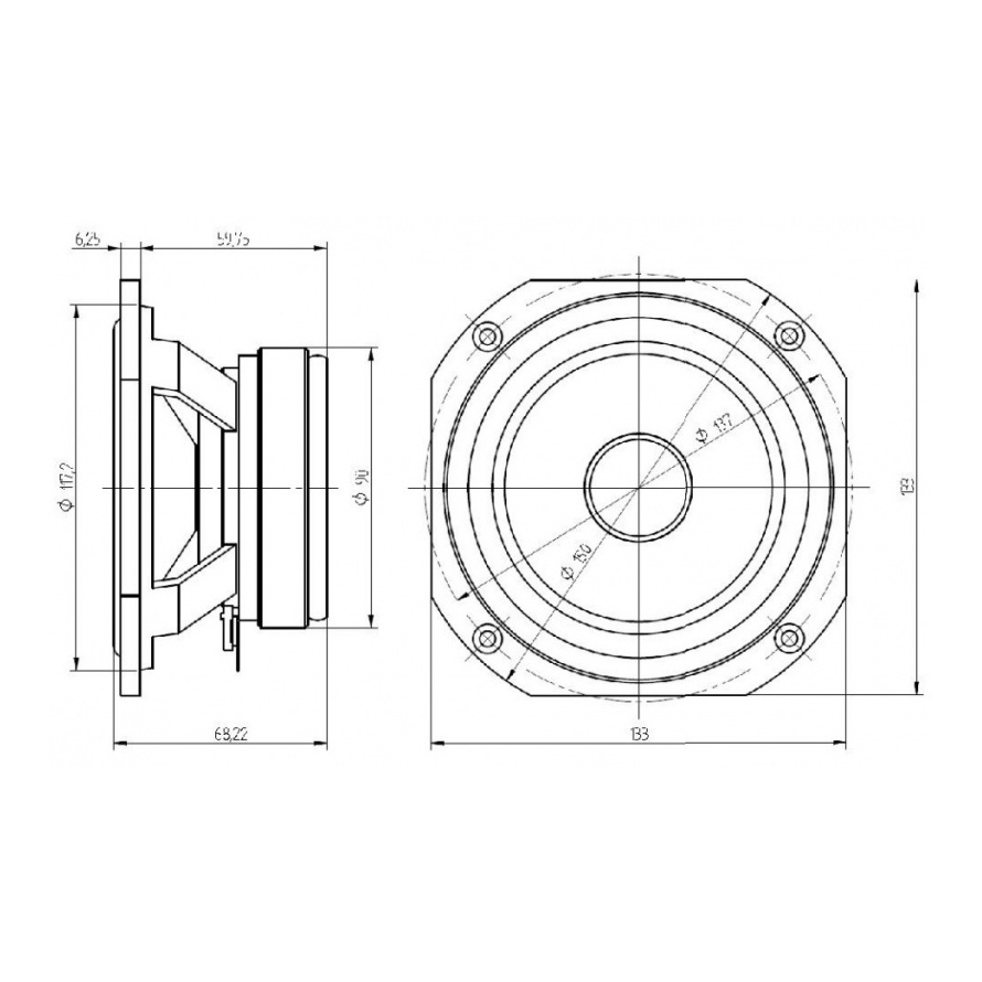 Beyma 5MP60/N - 5 inch 50W 8 Ohm