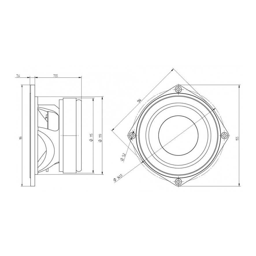 Beyma 5P200Fe - 5 inch 150W 8 Ohm