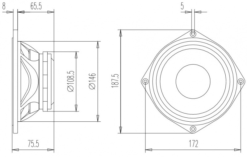 Beyma 6G40Nd - 6 inch 170W 8 Ohm