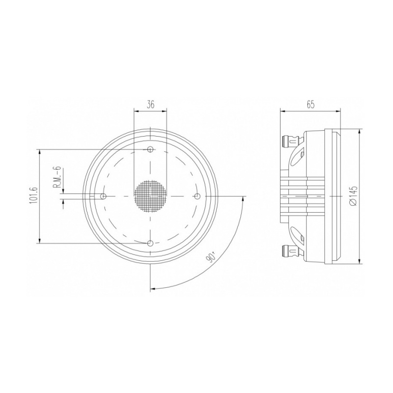 Beyma CP755Nd 60W 8 Ohm 1.4 inch Bolt On Neodymium Compression Driver