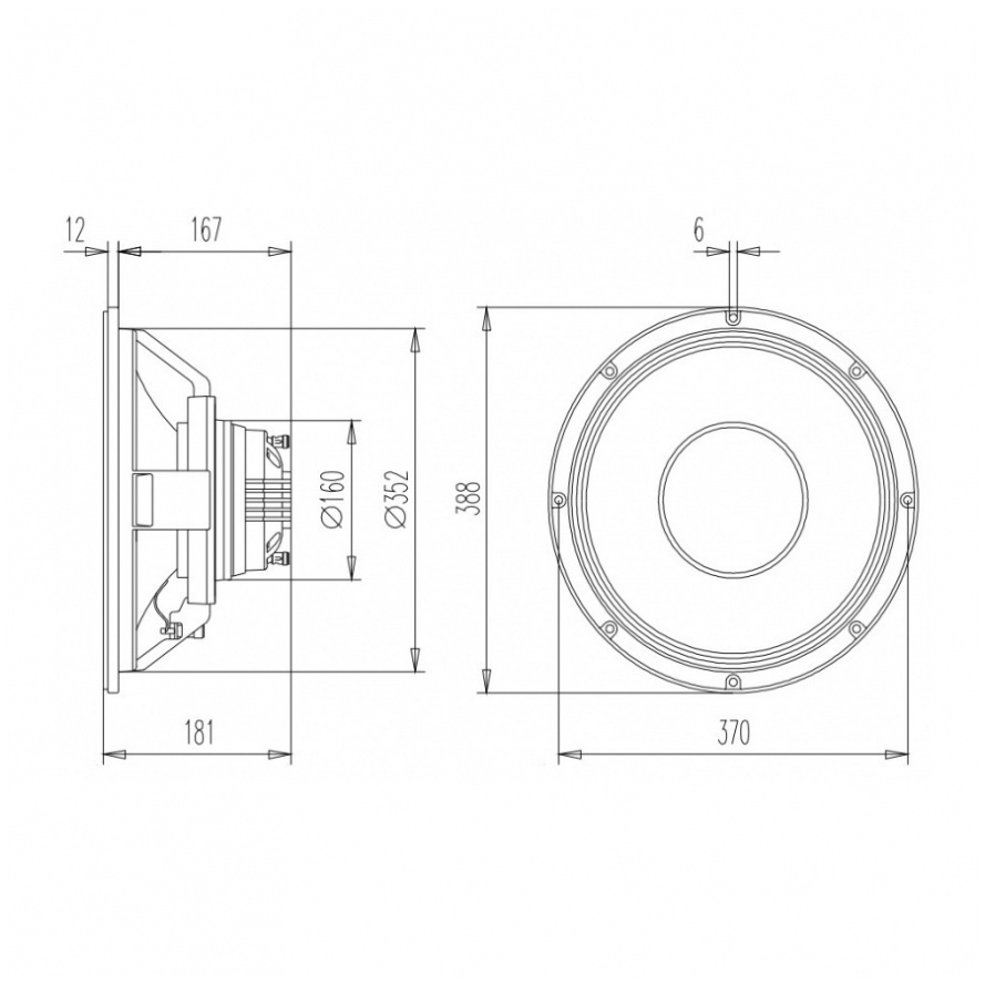 Beyma 15XA38Nd - 15 inch 350W 8/16 Ohm