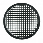 Round Black Metal Mesh Speaker Grille 8 inch