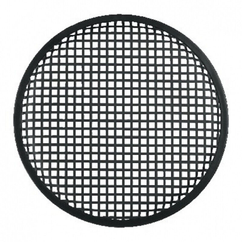 Round Black Metal Mesh Speaker Grille 12 inch