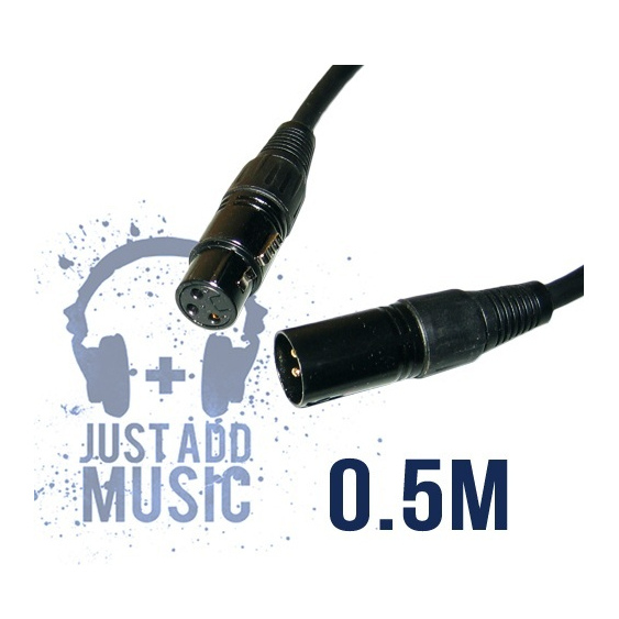 JAM 0.5m Balanced XLR Mic Cable / Signal Lead