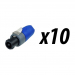 Click to see a larger image of 10 Pack of Neutrik NL2FX 2 pole SpeakON Plug