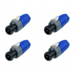 4 Pack of Neutrik NL2FX 2 pole SpeakON Plug