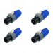Click to see a larger image of 4 Pack of Neutrik NL2FX 2 pole SpeakON Plug