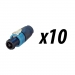 Click to see a larger image of 10 Pack of Neutrik NL4FX 4-pole Speakon Plug