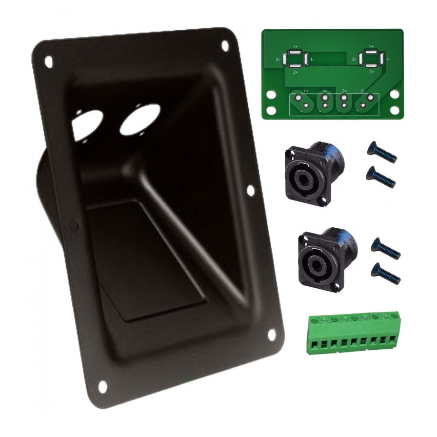 Recessed Connector Dish Kit with 2 x NL4MPXX, Terminal Block & PCB